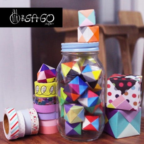 Paper Cubes (with Sago Project Watermark)