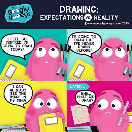 Googly Gooeys Drawing Expectations Versus Reality